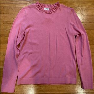 J. Crew Rose Ruffle Top